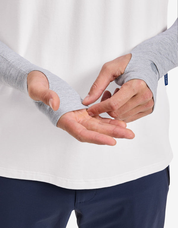 Light Grey Marle,With Thumbholes