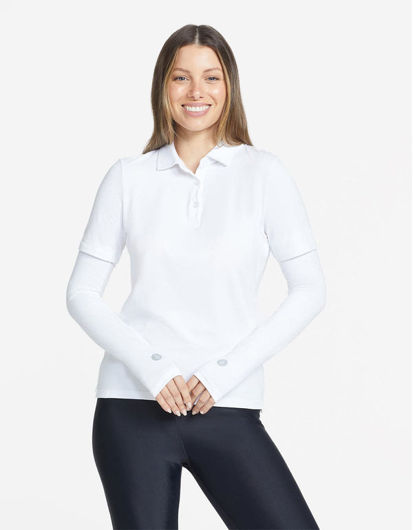 White,With Thumbholes